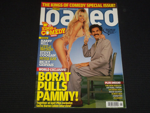 2007 JUNE LOADED MAGAZINE - BORAT PULLS PAMELA ANDERSON - B 4275J