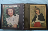 HOLLYWOOD STARS SCRAPBOOK - GREGORY PECK - MERLE OBERON - KIM NOVAK - #22
