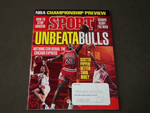 1996 JUNE SPORT MAGAZINE - UNBEATABULLS - MICHAEL JORDAN COVER - CW 413