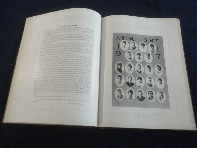1917 THE ANNUAL ROCKFORD HIGH SCHOOL YEARBOOK - ROCKFORD, ILLINOIS - YB 2595