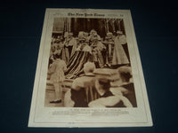 1937 MAY 16 NEW YORK TIMES PICTURE SECTION - NEWLY CROWNED KING - NT 7362