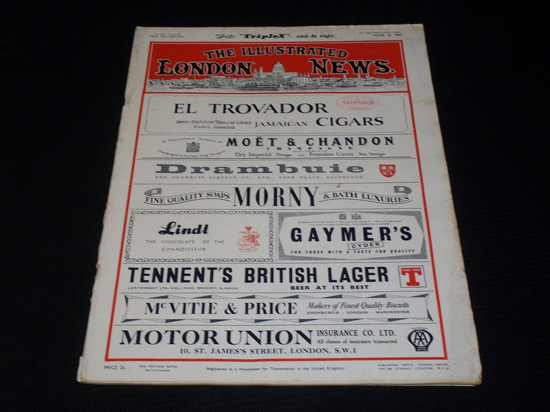 1955 JUNE 25 ILLUSTRATED LONDON NEWS MAGAZINE NICE COVERS & ADS - E 4246
