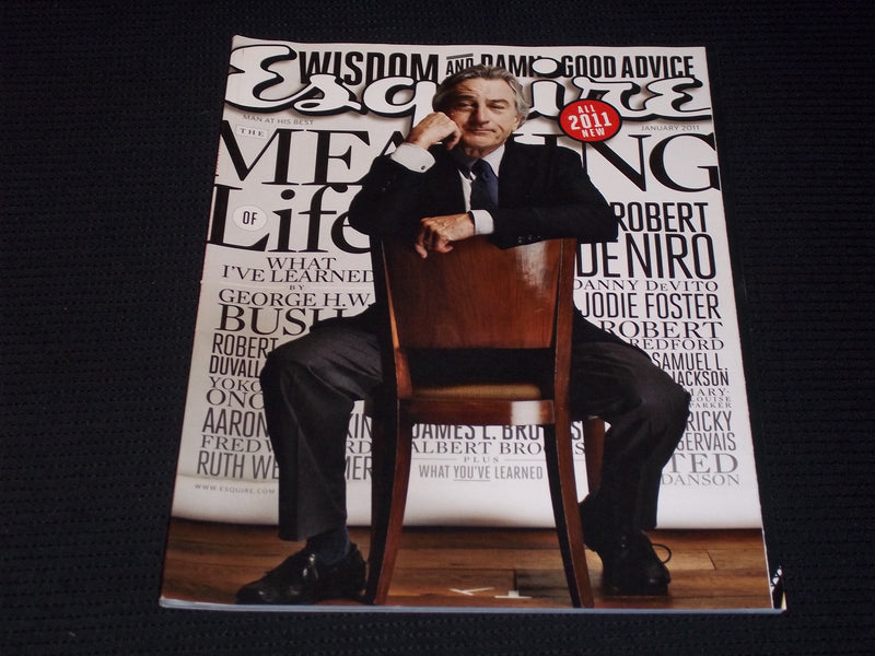2011 JANUARY ESQUIRE MAGAZINE - ROBERT DENIRO FRONT COVER - E 13165