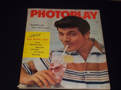 1957 SEPTEMBER PHOTOPLAY MAGAZINE - TOMMY SANDS FRONT COVER - E 16701