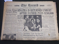 1963 DEC 11 THE RECORD NEWSPAPER - SINATRA IS RETURNED UNHURT - NJ - NP 2415