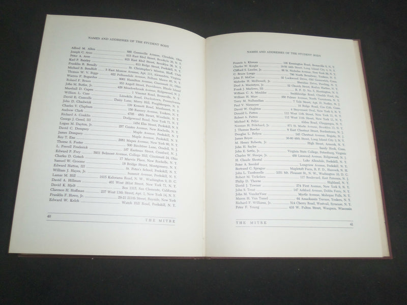 1947 THE MITRE ST. PETER'S SCHOOL YEARBOOK - PEEKSKILL NEW YORK - YB 2555