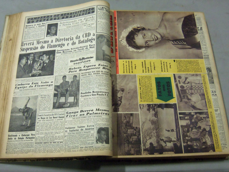 1957 MAY RIO DE JANEIRO DIARIO NEWSPAPER BOUND VOLUME - SPANISH - BV 57