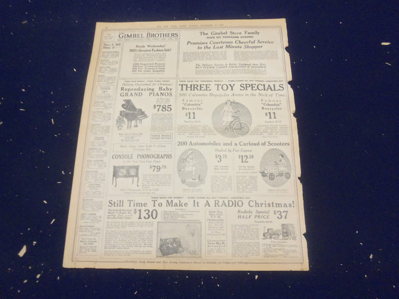 1923 DECEMBER 27 NEW YORK TIMES - OBREGON FORCES RECAPTURE PUEBLA - NT 9227