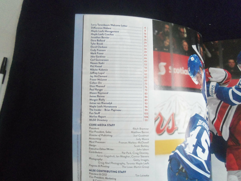 2013-2014 TORONTO MAPLE LEAFS YEARBOOK - F 254D
