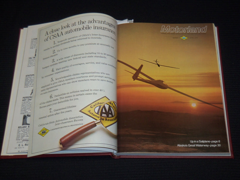 1973 JANUARY-DECEMBER THE MOTOR LAND MAGAZINE BOUND VOLUME - 6 ISSUES - KD 705B