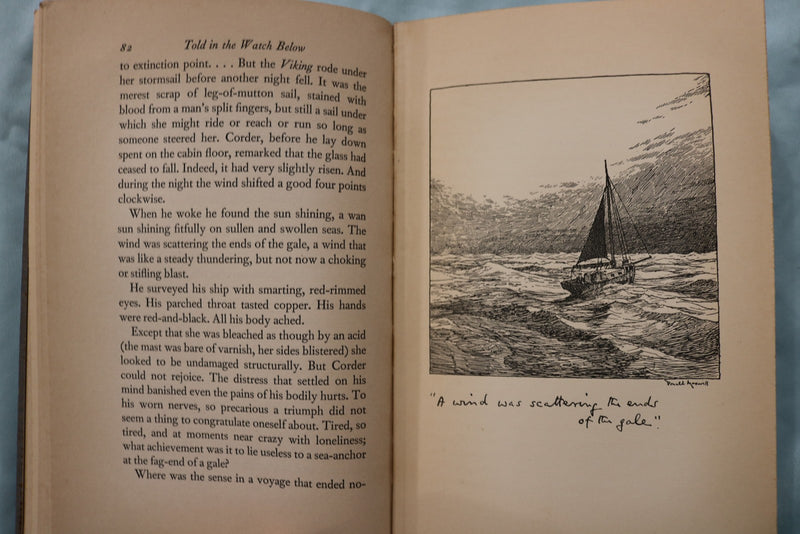 1935 TOLD IN THE WATCH BELOW HARDCOVER BOOK BY HUGHES AND MAXWELL - KD 9626