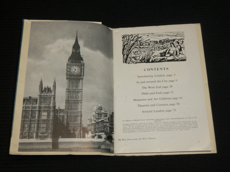 1952 LONDON BEAUTIFUL AND INTERESTING SIGHTS SOFTCOVER GUIDE - J 6963