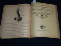 1933 JUNE WORCESTER DISTRICT TELEPHONE DIRECTORY BOOK - J 8804