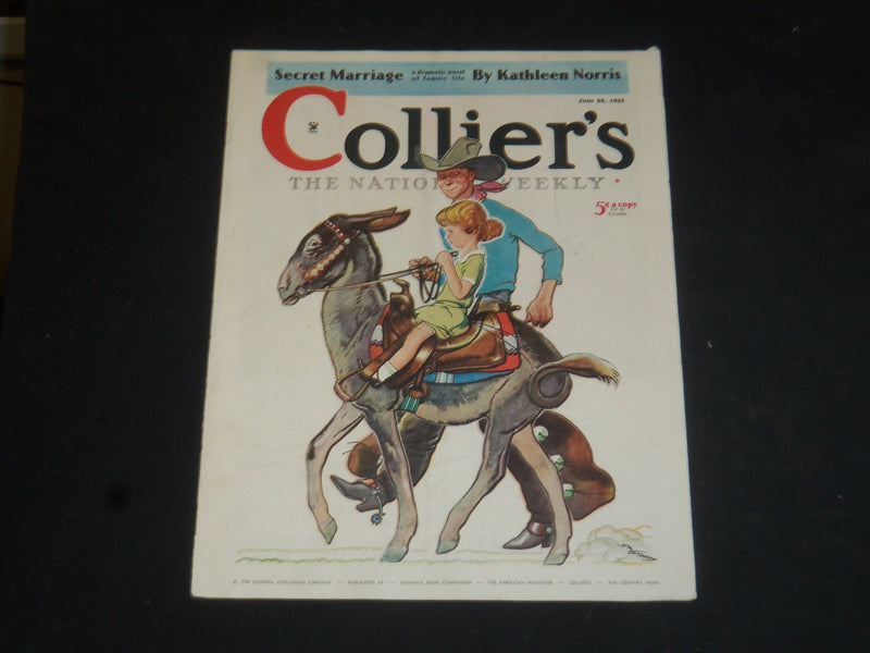 1935 JUNE 29 COLLIER'S MAGAZINE - GREAT ILLUSTRATIONS, ARTICLES & ADS - SP 8226