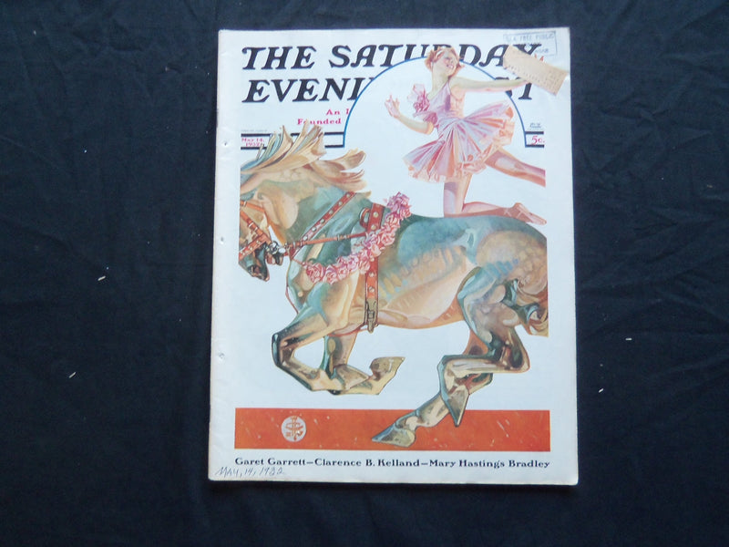1932 MAY 14 THE SATURDAY EVENING POST MAGAZINE - ILLUSTRATED COVER -SP 1464