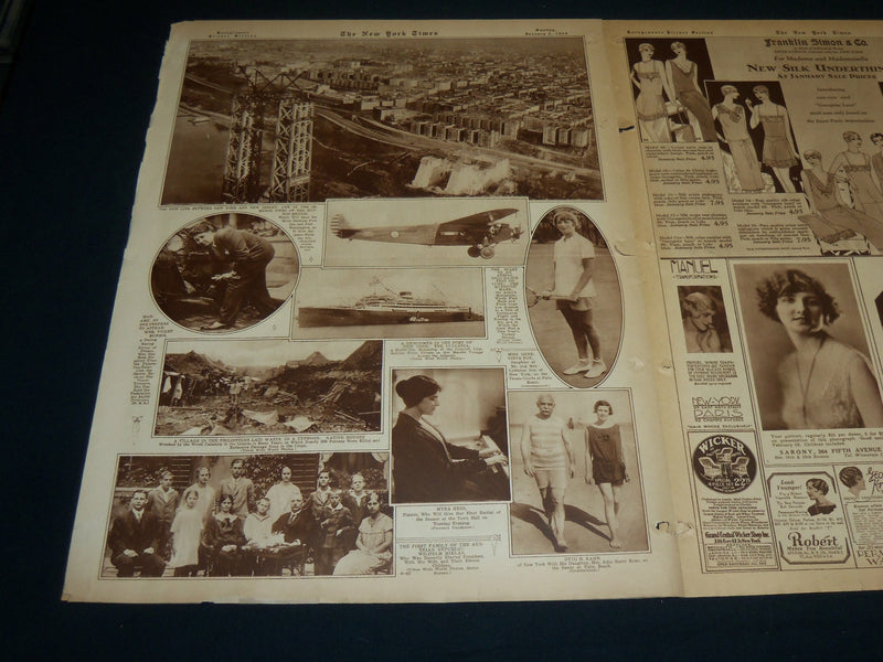 1929 JANUARY 6 NEW YORK TIMES ROTO PICTURE SECTION - GOVERNOR ROOSEVELT- NT 9394