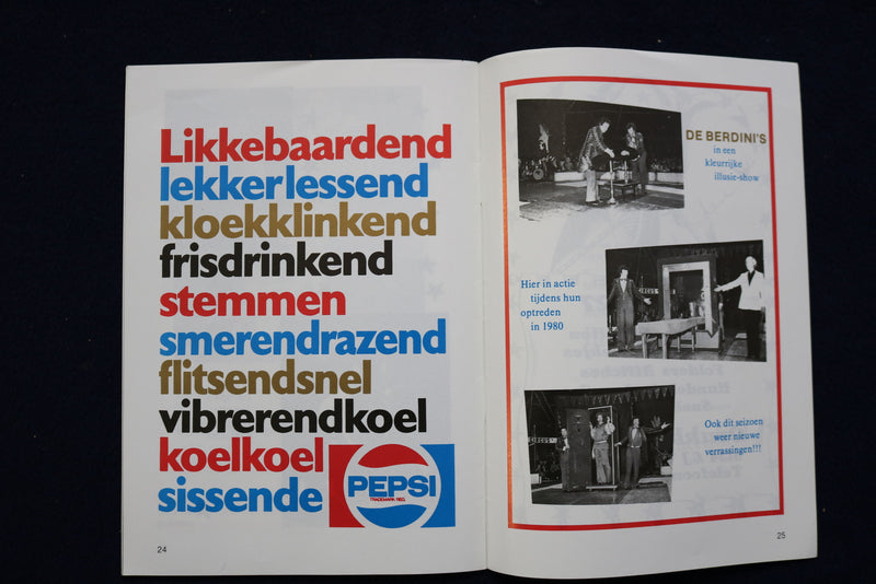 1981 CIRCUS RENZ 70 JAAR SOFTCOVER PROGRAM - 1911-1981 - DUTCH TEXT - K 603