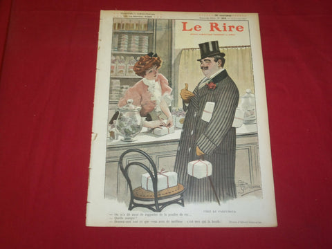 1908 FEB 15 LE RIRE MAGAZINE-NOUVELLE SERIE #263-CHEZ LE PARFUMEUR-FRENCH-FR1601