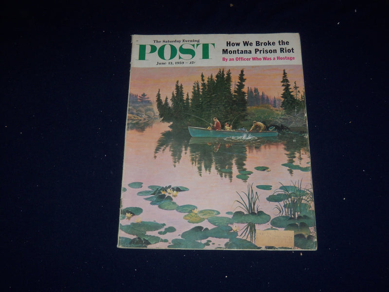 1959 JUNE 13 THE SATURDAY EVENING POST MAGAZINE - ILLUSTRATED COVER - SP 5693