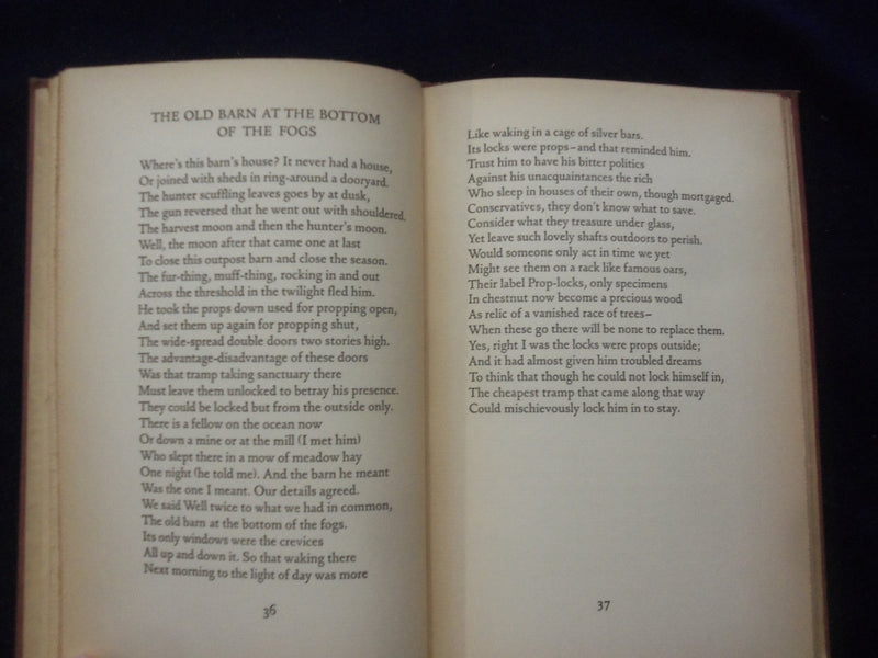 1936 A FURTHER RANGE HARDCOVER BOOK BY ROBERT FROST - KD 8414
