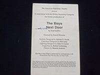1989-90 THE BOYS NEXT DOOR PROGRAM - PETER GERETY + 7 OTHER SIGNATURES - J 9719