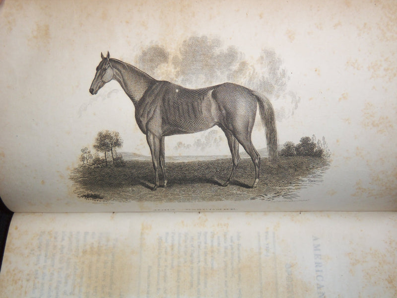 1836-1837 AMERICAN TURF REGISTER AND SPORTING MAGAZINE BOUND VOLUME - KD 7817