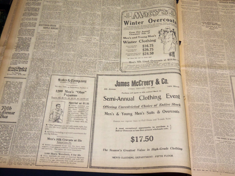 1918 JANUARY 26 NEW YORK TIMES - HERTLING REJECTS WILSON PEACE AIMS - NT 7936