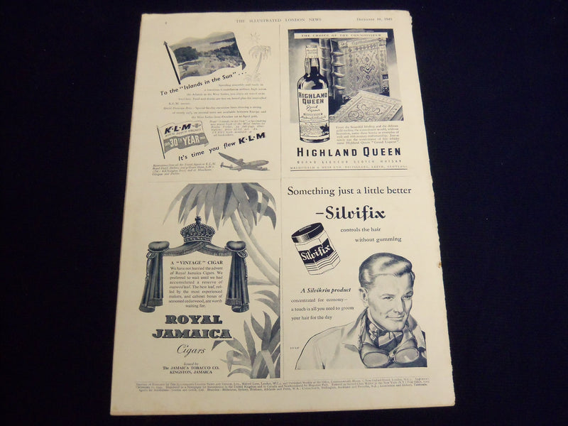 1949 DECEMBER 10 ILLUSTRATED LONDON NEWS MAGAZINE - WARSHIP IMPLACABLE - E 8110