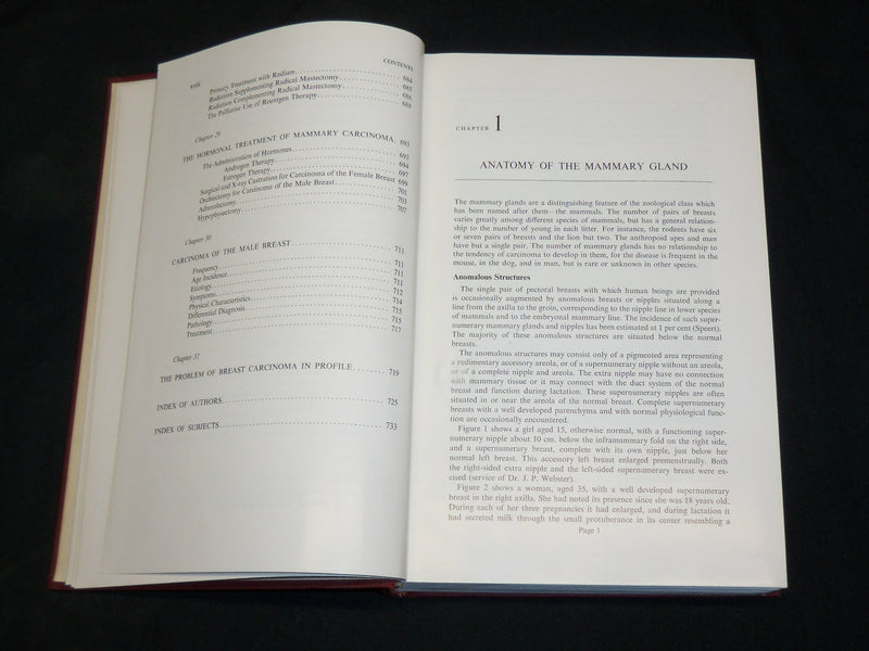 1956 DISEASES OF THE BREAST HARDCOVER BOOK BY C. D. HAAGENSE M. D. - KD 2761E