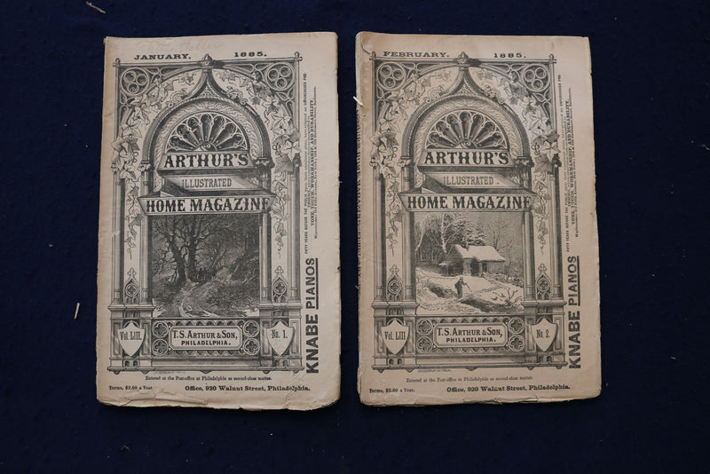 1882-1885 ARTHUR'S ILLUSTRATED HOME MAGAZINE - LOT OF 16 - O 3405