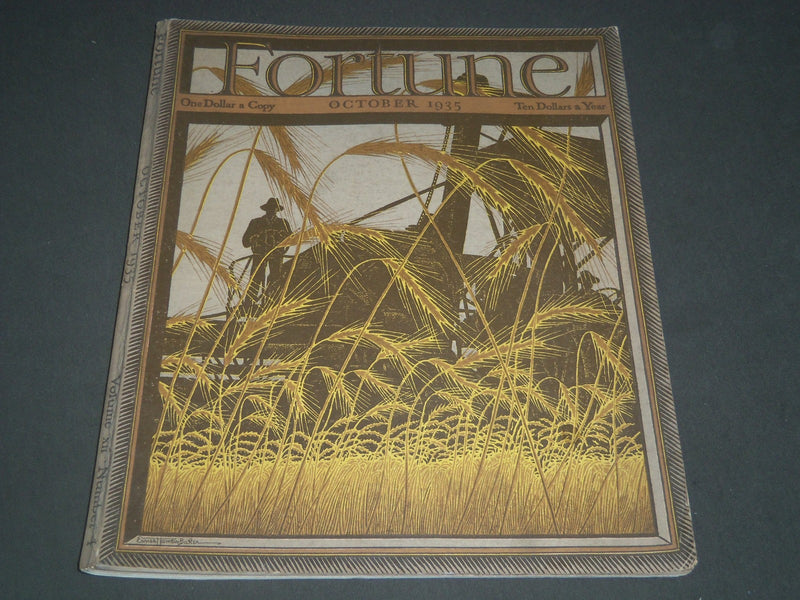 1935 OCTOBER FORTUNE MAGAZINE - GREAT COVER & ADS - F 68