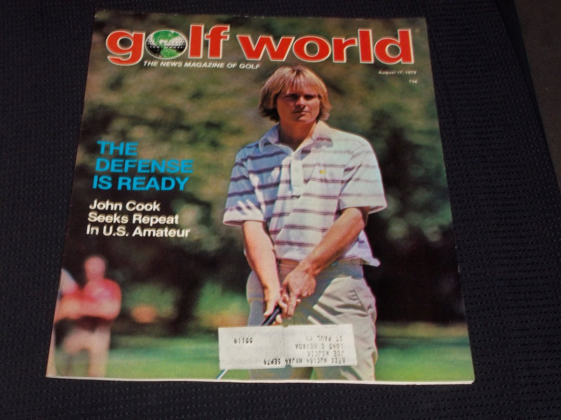 1979 AUGUST 17 GOLF WORLD MAGAZINE - JOHN COOK FRONT COVER - E 6647