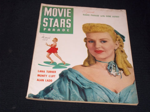 1950 MARCH MOVIE STARS PARADE MAGAZINE - BETTY GRABLE COVER - E 13904