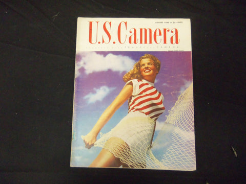 1948 AUGUST U.S. CAMERA MAGAZINE - NICE PHOTOS, ARTICLES & ADS - ST 1872