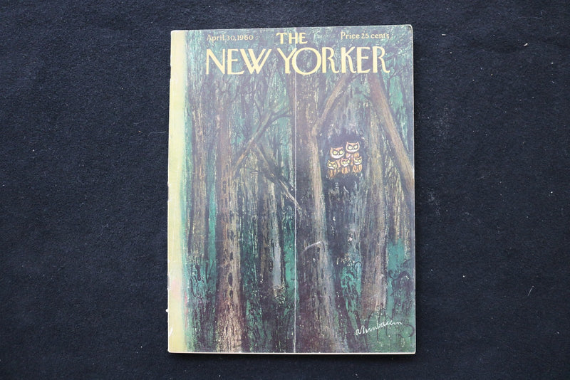 1960 APRIL 30 NEW YORKER MAGAZINE - GREAT ILLUSTRATED COVER - NY 2586