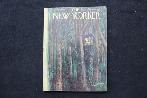 1960 APRIL 30 NEW YORKER MAGAZINE - GREAT ILLUSTRATED COVER - NY 2586