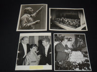 EUGENE ORMANDY PHOTO ARCHIVE LOT - 4 PHOTOS - SIGNED PROGRAM - NIXON - #148