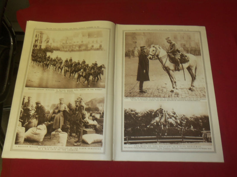 1914 NOVEMBER 26 NY TIMES PICTORIAL WAR EXTRA SECTION - GERMAN SOLDIERS- NP 3938