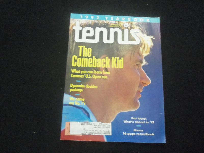1992 FEBRUARY TENNIS MAGAZINE - JIMMY CONNORS - ST 201B