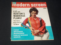 1963 MARCH MODERN SCREEN MAGAZINE - ELIZABETH TAYLOR FRONT COVER - E 3913