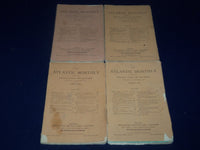 1883 THE ATLANTIC MONTHLY MAGAZINE LOT OF 4 ISSUES - GREAT WRITERS - WR 148