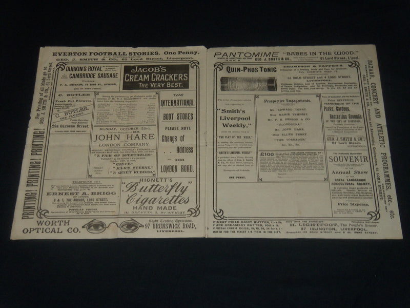 1905 OCTOBER 16-21 MR. TREE'S COMPANY-OLIVER TWIST PROGRAM - LIVERPOOL - J 5630