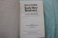 1979 BACK TO THE BIBLE, STUDY NEW TESTAMENT HARDCOVER BOOK  - KD 9667