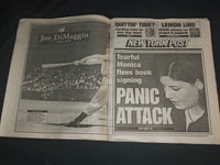 1999 MARCH 9 NEW YORK POST NEWSPAPER - JOE DIMAGGIO DIED 1914-1999 - NP 4134