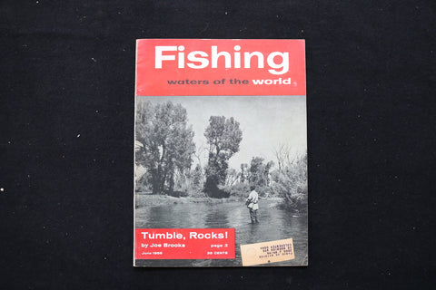 1956 JUNE FISHING WATERS OF THE WORLD MAGAZINE - E 10440