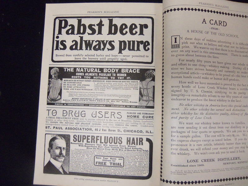 1902 APRIL PEARSON'S MAGAZINE - NICE STORIES, ADS & ILLUSTRATIONS - ST 2997