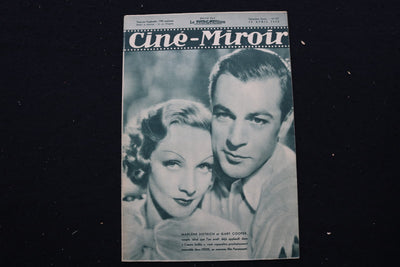 1936 APR 10 CINE-MIROIR MAGAZINE - MARLENE DIETRICH-GARY COOPER COVER - E 25147
