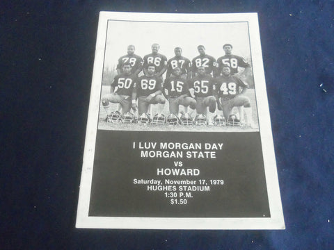 1979 NOV 17 I LOVE MORGAN DAY FOOTBALL PROGRAM-MORGAN ST VS HOWARD UNIV-SP 1214E