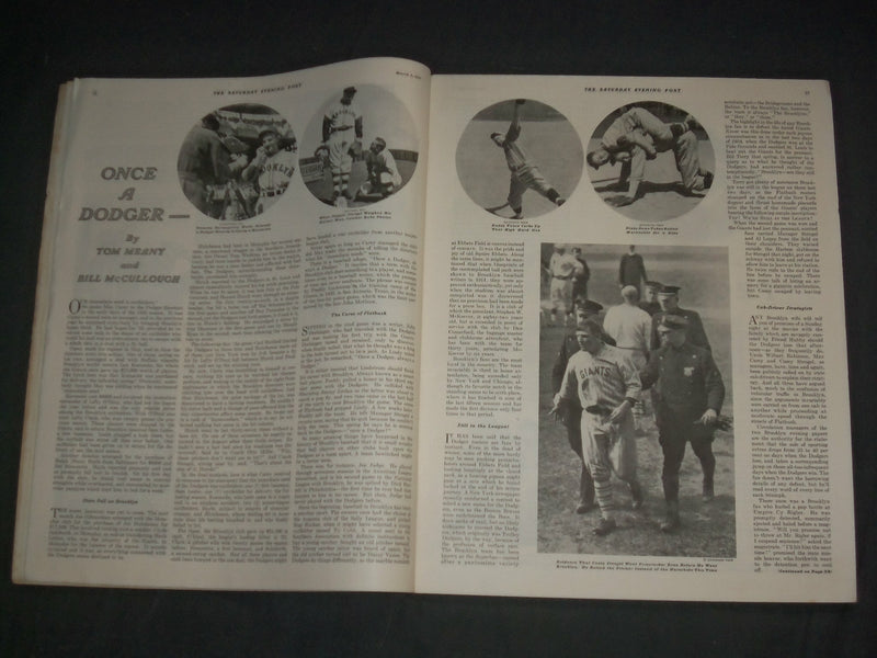 1937 MARCH 6 THE SATURDAY EVENING POST MAGAZINE - ILLUSTRATED COVER - SP 2473U