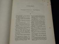 1867-1871 ROYAL SOCIETY LONDON CATALOGUE OF SCIENTIFIC PAPERS LOT OF 5 - KD 909M